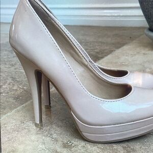 Elegant Cream Platform Heels